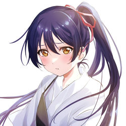 This is a pixiv picture whose title is ポニテ海未ちゃん.