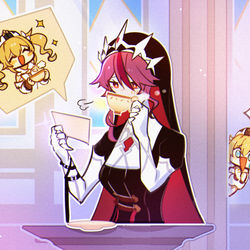 This is a pixiv picture whose title is ☕🤲⁉.