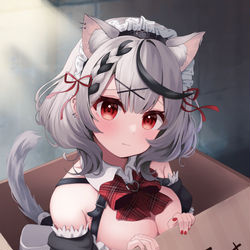 This is a pixiv picture whose title is 拾って下さい！！.