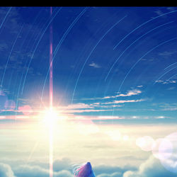 This is a pixiv picture whose title is 天蓋を望む.