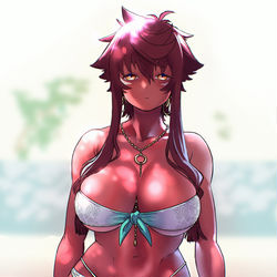 This is a pixiv picture whose title is 水着ルル.