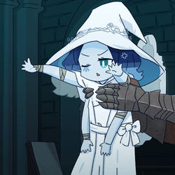 This is a pixiv picture whose title is Miniature Ranni (小さなラニ).