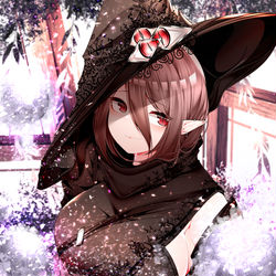This is a pixiv picture whose title is 魔女.