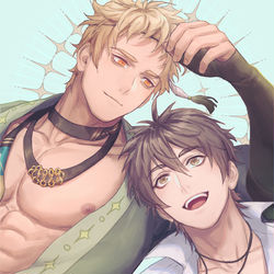 This is a pixiv picture whose title is ケシーとエイト.
