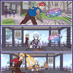 This is a pixiv picture whose title is Ayato-sama not a P*kemon ! ! !.