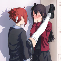 This is a pixiv picture whose title is Kabedon?.