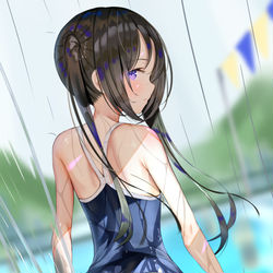 This is a pixiv picture whose title is お尻を見せてくれるツインテールさん２.