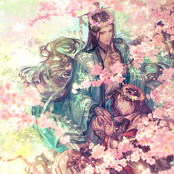 This is a pixiv picture whose title is 🌸.