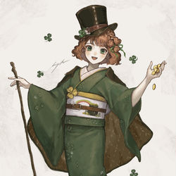 This is a pixiv picture whose title is St. Patrick's Day.