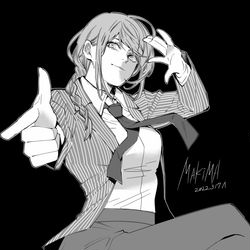 This is a pixiv picture whose title is マキマ.