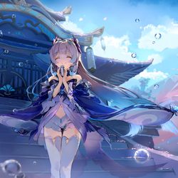 This is a pixiv picture whose title is 心海ちゃん.