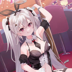 This is a pixiv picture whose title is BunnyTrap.