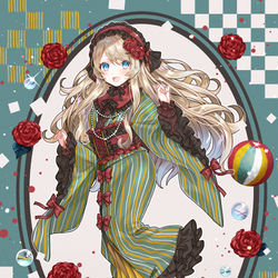This is a pixiv picture whose title is 着物娘さん.