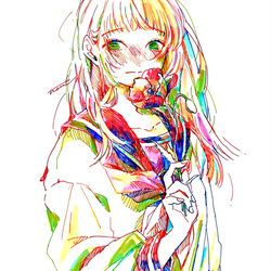 This is a pixiv picture whose title is "気づいちゃったんだ".
