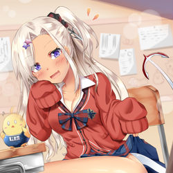 This is a pixiv picture whose title is チラリ♡.