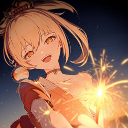 This is a pixiv picture whose title is 宵宮.