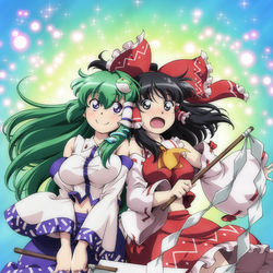 This is a pixiv picture whose title is 『幻想万華鏡』17話　妖怪の山決戦の章（後編②）メインビジュアル.