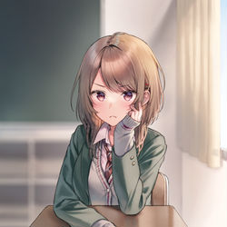 This is a pixiv picture whose title is 後ろの席の元嫁.