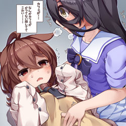 This is a pixiv picture whose title is 続・ドSカフェとタキオン.