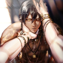 This is a pixiv picture whose title is オジギル.