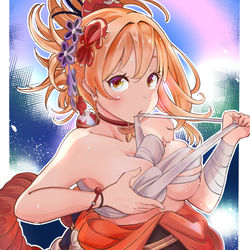 This is a pixiv picture whose title is 祭りのおわり.