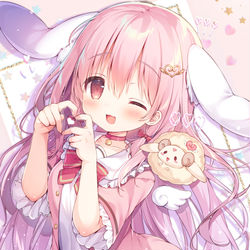 This is a pixiv picture whose title is 💗.