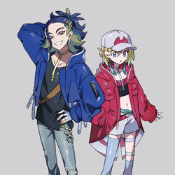 This is a pixiv picture whose title is 【ポケモン】セキとカイ.