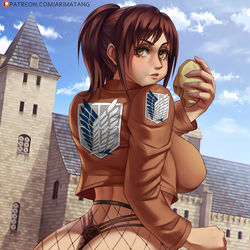 This is a pixiv picture whose title is Sasha Braus (Attack On Titan).