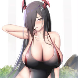 This is a pixiv picture whose title is 水着フリードリヒ.
