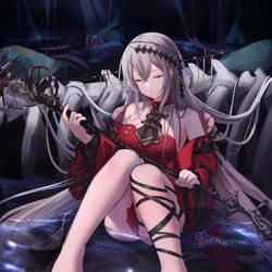 This is a pixiv picture whose title is Skadi the Corrupting Heart.