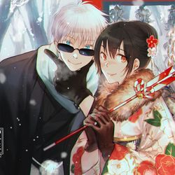 This is a pixiv picture whose title is 新年五歌.