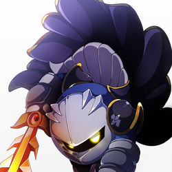 This is a pixiv picture whose title is 星の戦士「メタナイト」.