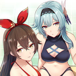 This is a pixiv picture whose title is couple.