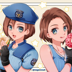 This is a pixiv picture whose title is サンドイッチとドーナツ.