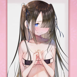 This is a pixiv picture whose title is 試着室.