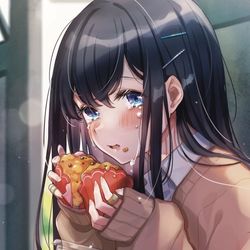 This is a pixiv picture whose title is 「渡せなかった…泣」.