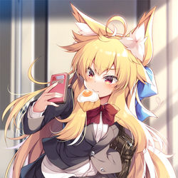 This is a pixiv picture whose title is 遅刻遅刻～＞＜.