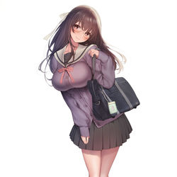 This is a pixiv picture whose title is 「にほん女子校生ずかん　藤巻京」キャラクター紹介2.