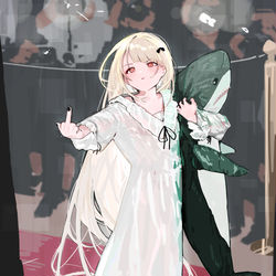 This is a pixiv picture whose title is 見せもんちゃうぞ.