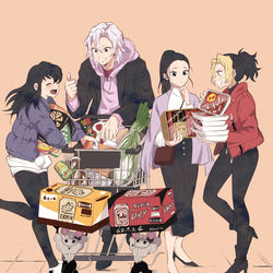 This is a pixiv picture whose title is 音柱in Supermarket.