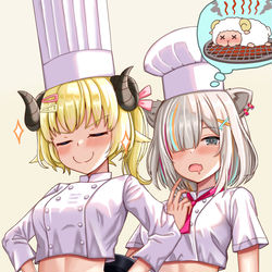This is a pixiv picture whose title is ししわたクッキング！！🍳.