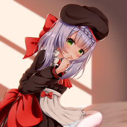 This is a pixiv picture whose title is メイドの休日.