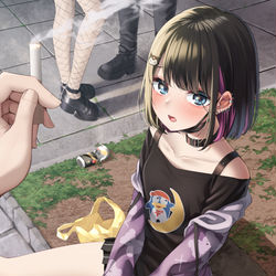 This is a pixiv picture whose title is 酔うと泣いちゃう女子.