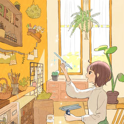 This is a pixiv picture whose title is 一目惚れ.