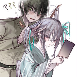 This is a pixiv picture whose title is 柳太郎と葉一.