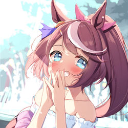 This is a pixiv picture whose title is 君のことが大好きなテイオー.