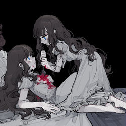 This is a pixiv picture whose title is 自己嫌悪.