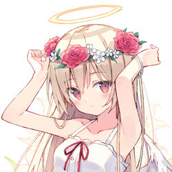 This is a pixiv picture whose title is 花冠.