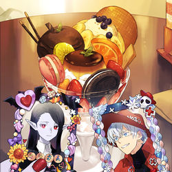 This is a pixiv picture whose title is 🌟推し会🌟.