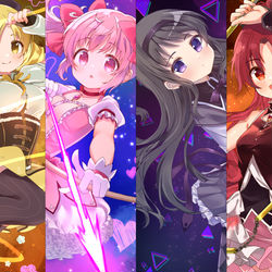 This is a pixiv picture whose title is ピュエラ・マギ・ホーリー・クインテット＋なぎさ.